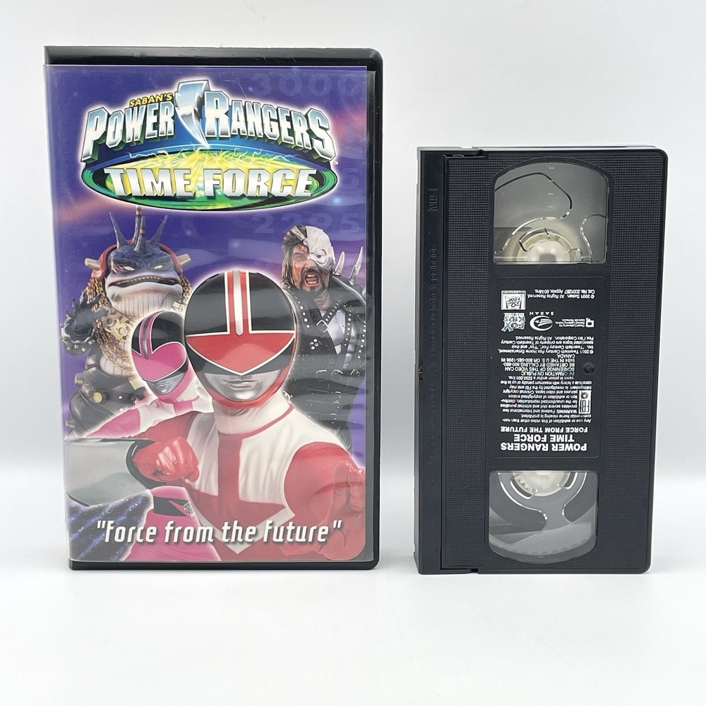 Vintage 2001 Power Rangers Time Force Force From The Future VHS Tested Clamshell